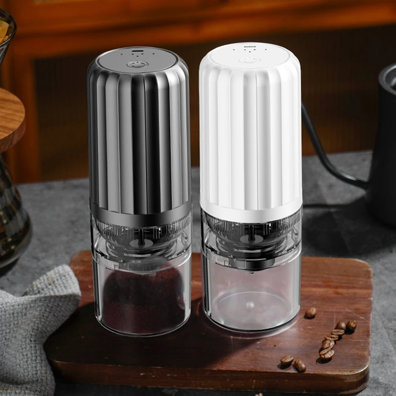 Electric Coffee Grinder Portable Adjustable Beans Automatic USB Ceramic Grinding Core Maker
