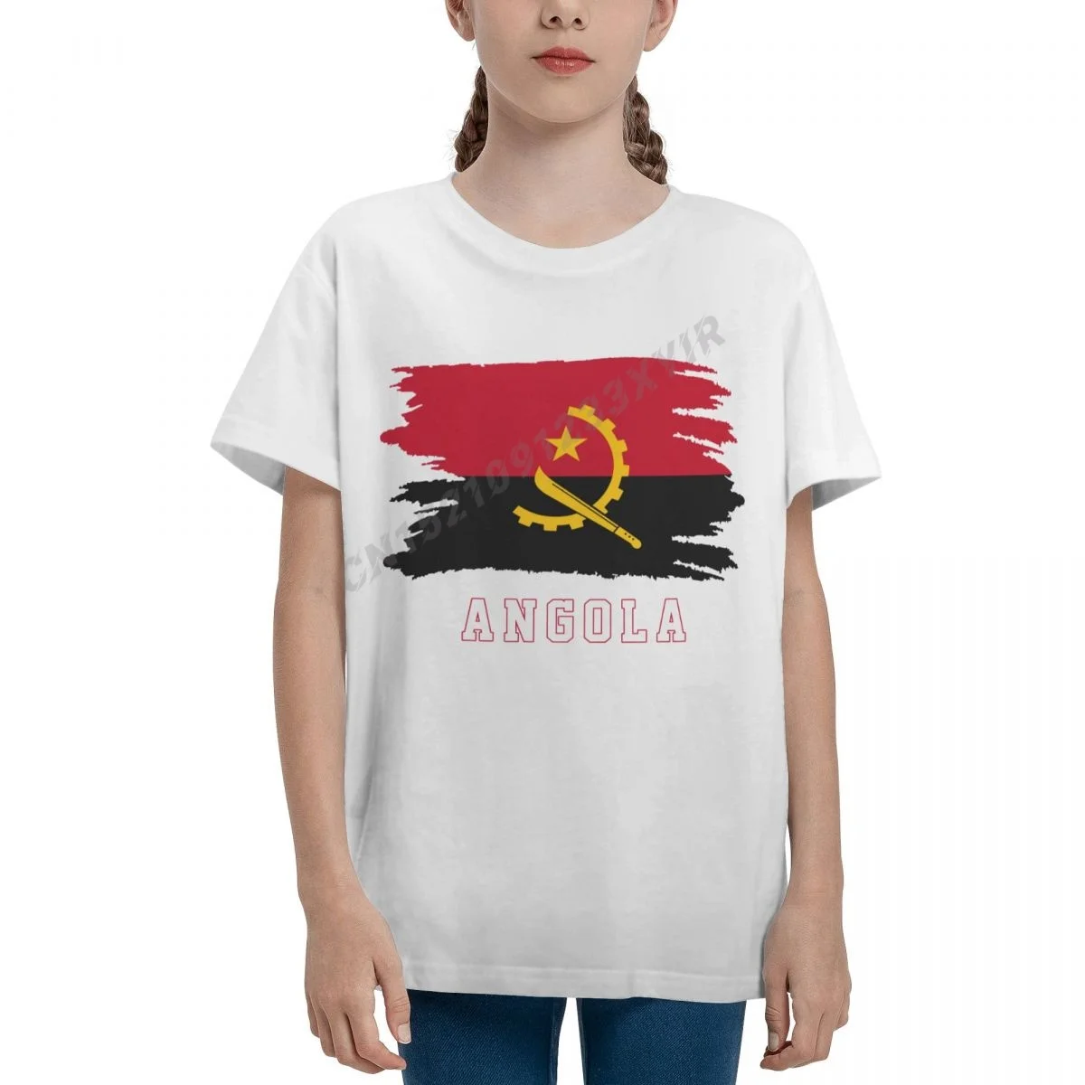 

Футболка детская из 100% хлопка с круглым вырезом и коротким рукавом