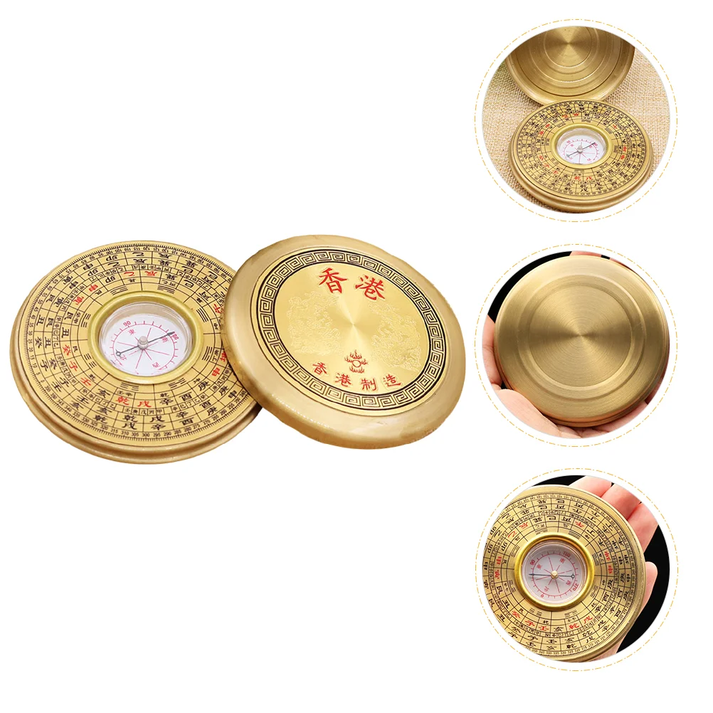 

Compass Metal Chic Traditional Tool Multi-functional Chinese Experiment Copper Alloy Geology Demonstrator Navigation