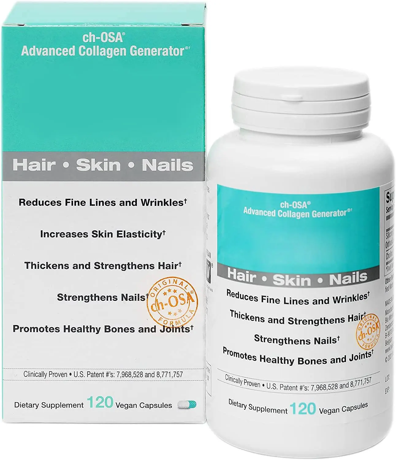

Collagen Capsule Reduces Fine Lines and Wrinklest Increases Skin Elasticityt Thickens and Strengthens Hairt Strengthens Nails