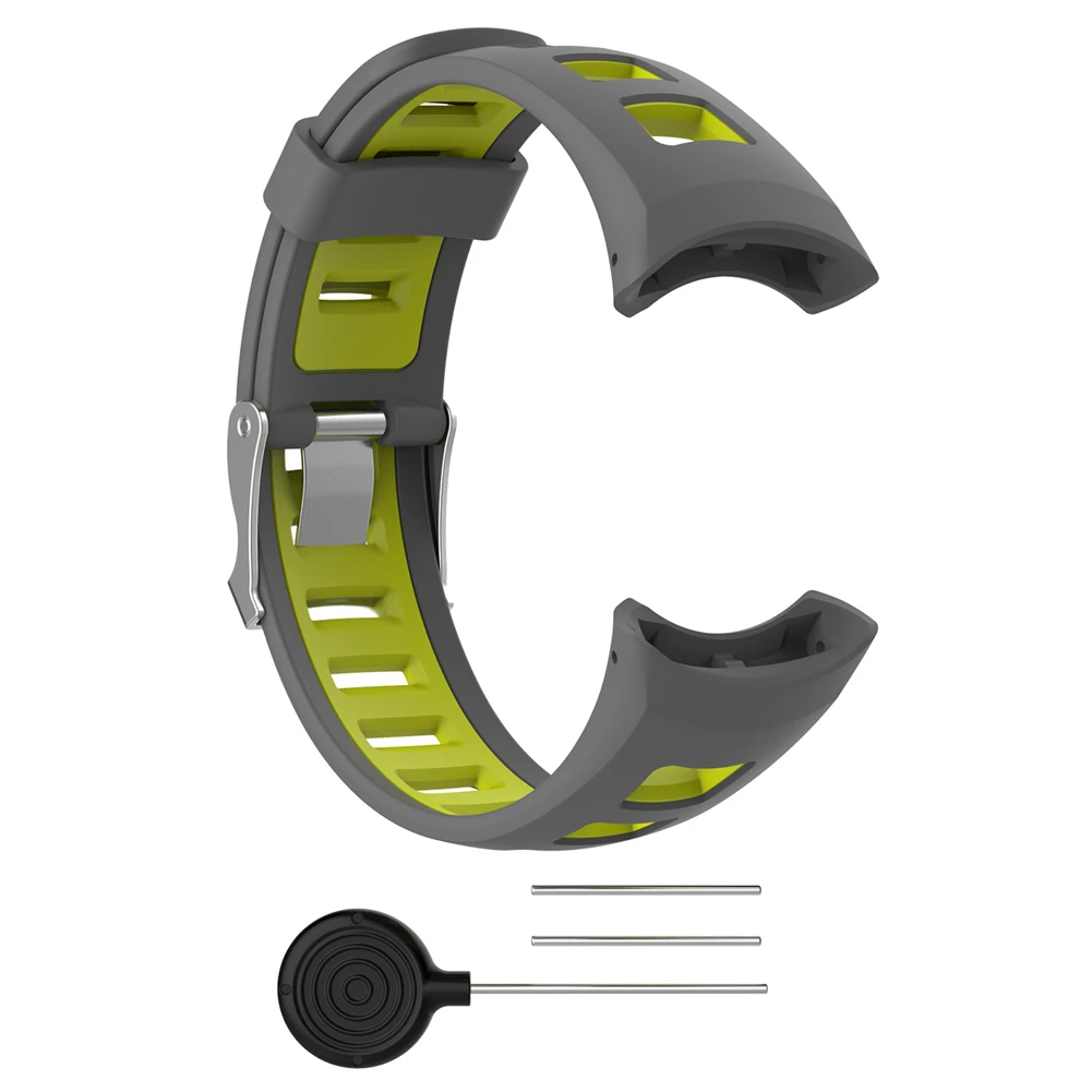 Ремешок силиконовый для SUUNTO Quest M1 M2 M4 M5 M Series универсальный мужской двухцветный