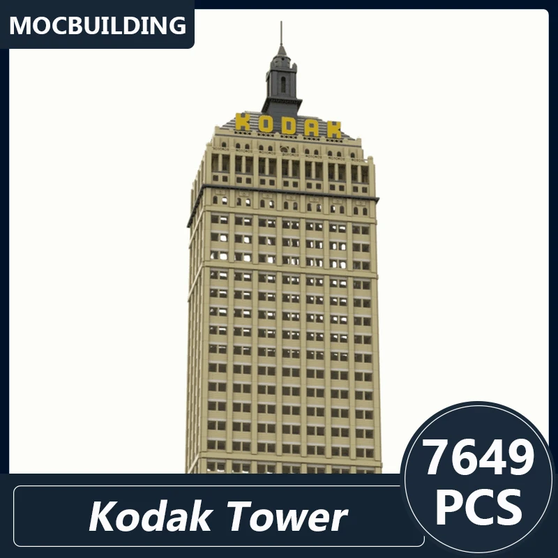 

Kodak Tower Global Headquarters Model Moc Building Blocks Diy Assembled Bricks Architecture Series Display Toys Gifts 7649PCS