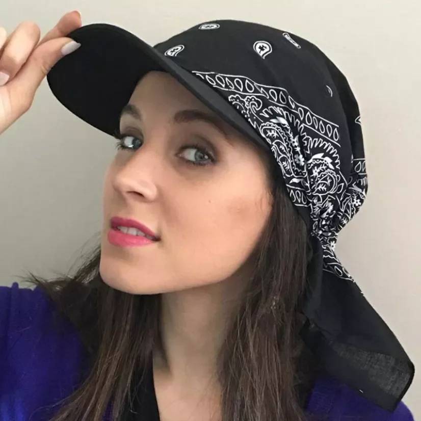 

Panama Cotton Scarf Cap Hat Female Baseball Sun Protection Head Scarf for Women Headwear Hip-Hop Cap