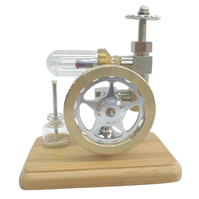 

Stirling Engine Model, Adjustable Speed Stirling Engine With Horizontal Flywheel Physical Experiment Educational Model