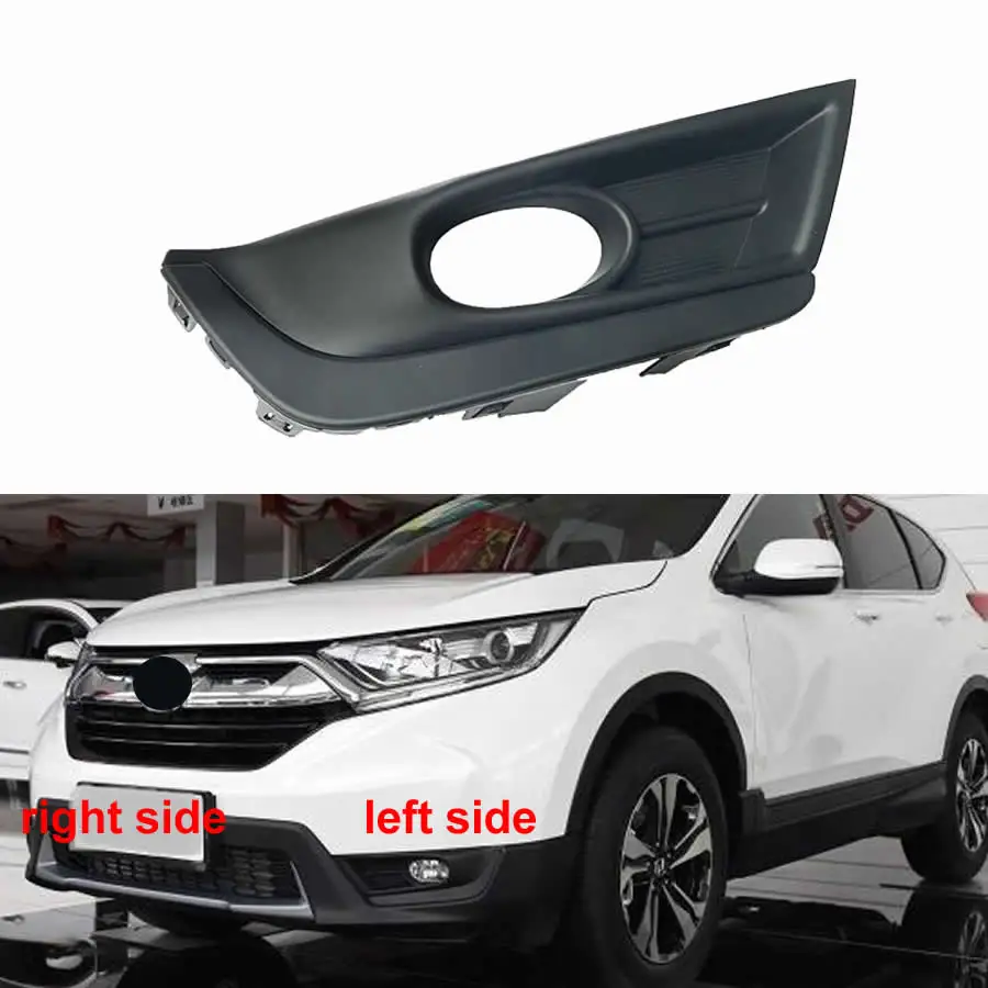 

For Honda CRV 2017 2018 2019 2020 Low Configuration Front Fog Lamp Frame Anti Fog Lamp Cover Front Bar Grille Decorative Cover