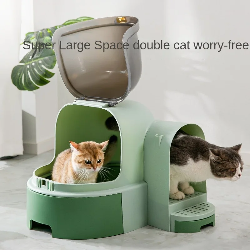 Полностью закрытые ящики для кошачьего туалета противоразбрызгивающийся туалет