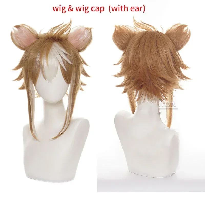 Костюм для косплея Gorou с париком и ушками полный комплект эназума Горо реквизит