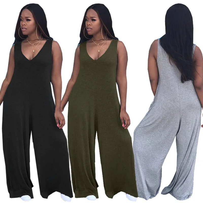 

Женский комбинезон в европейском и американском стиле, свободный пикантный комбинезон без рукавов, 2022