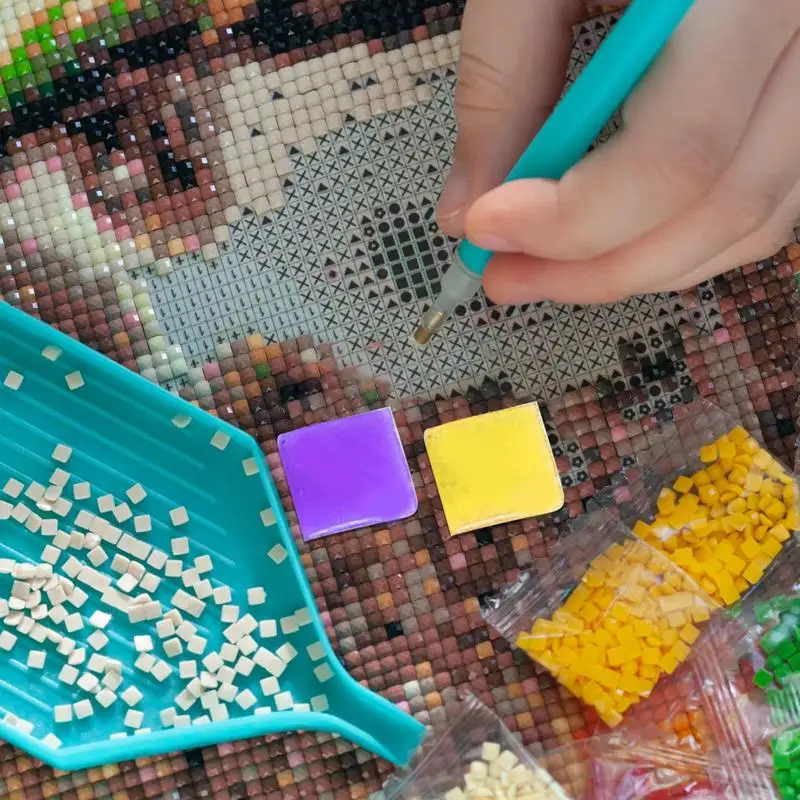 Драгоценный камень искусство воск DIY картина с органайзером коробка 90 шт.