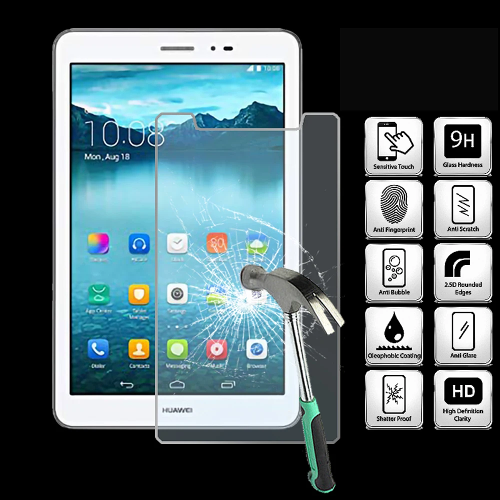 

For Huawei MediaPad T1 / HONOR T1 8.0 - 9H Tablet Tempered Glass Screen Protector Cover Explosion-Proof High Quality Screen Film