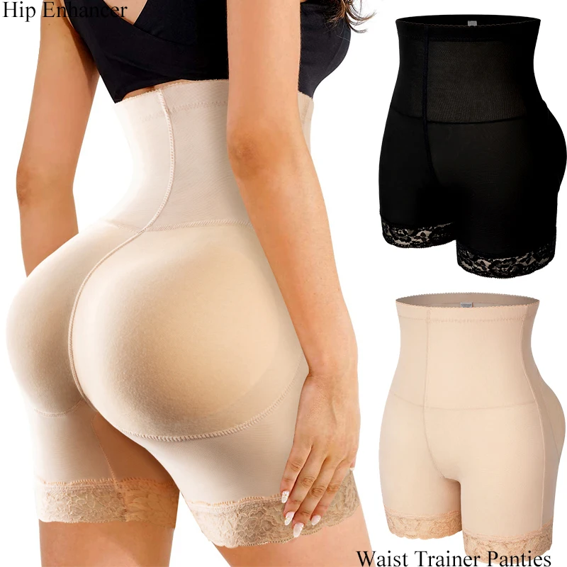 Women Padded Butt Lifter Hip Enhancer Seamless Shaper Panties Underwear Waist Trainer Girdle Control Panties Faja Shapewear