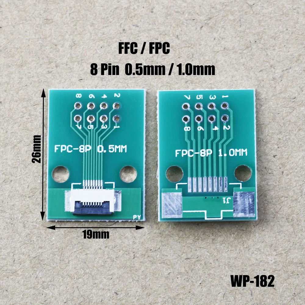 

1pcs FPC/FFC Flat Cable Transfer Plate Is Directly Inserted DIY 0.5 mm 1mm Spacing Connector 6P/8P/10P/20P/30P/40P/60P WP-182
