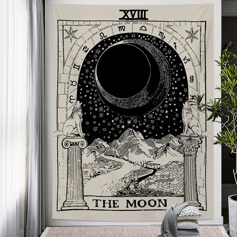 

Tarot Card Tapestry Wall Hanging Bohemian Hippie Tapestries Astrology Psychedelic Witchcraft Home Decor Bedspread Beach Mat