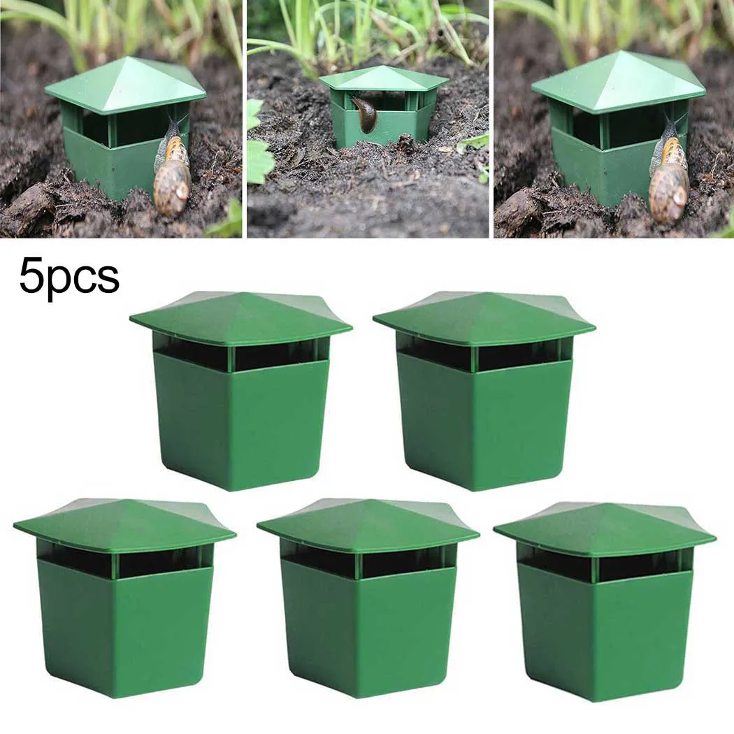 

5pcs 20-50 Square Meters Reusable Bait Station Garden Pest Catch Trap Safe Gardening Simple To Use