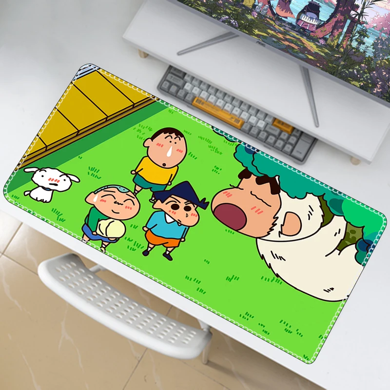 

Компьютерный коврик C-Crayon S-Shin Chans, игровой Настольный коврик, офисный ковер, аксессуары для ноутбука Xxl, коврик для мыши, геймерский коврик дл...