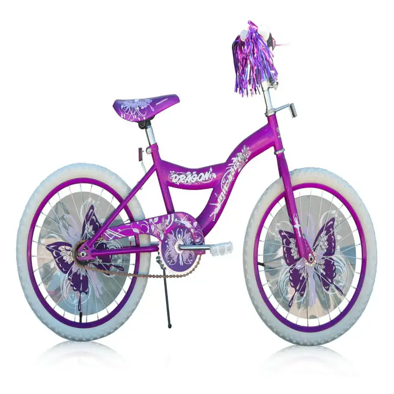 

BMX S-образная рама подставка тормоз коленчатый обод фиолетовые белые шины детский велосипед-фиолетовый