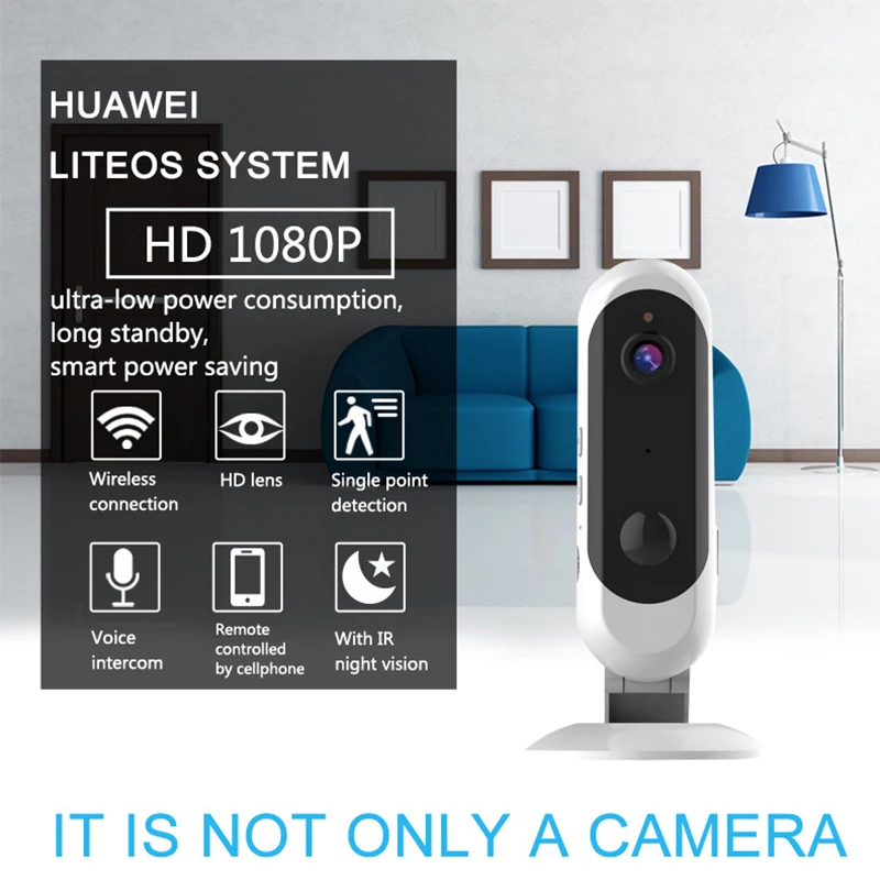 

Умный мини-монитор с датчиком движения и Wi-Fi, 1080p