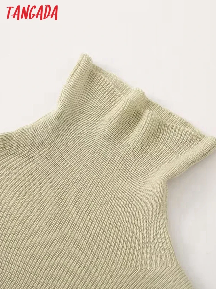 Женский вязаный свитер Tangada с высоким воротником