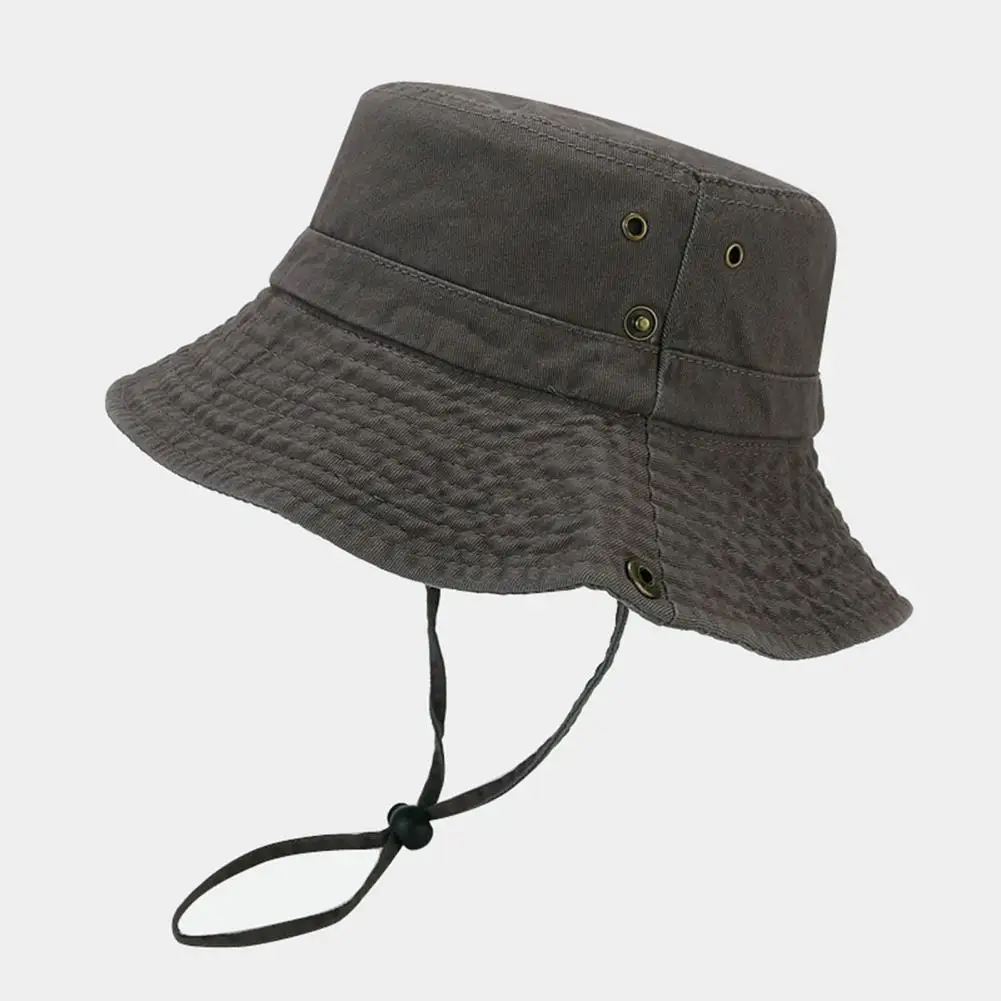 

Fishing Hat Exposure Cap Shade Fisherman Hat Unisex Anti-uv Outdoor Bucket Hat for Summer Fishing Beach Packable with String
