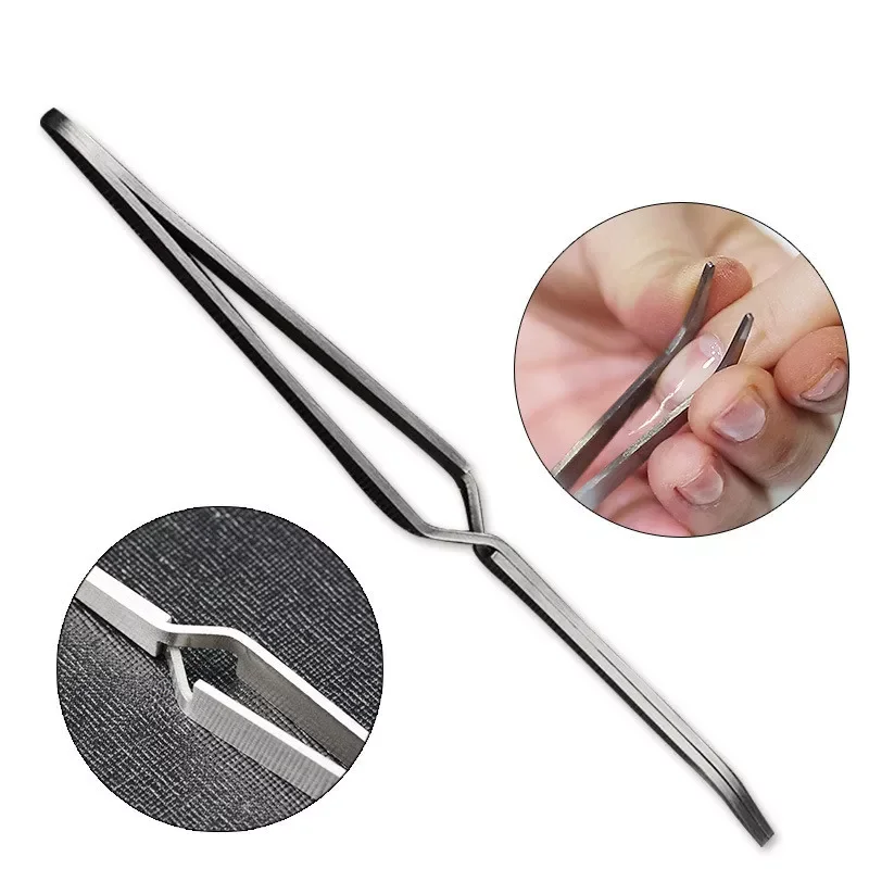 

1Pc Multifunction Stainless Steel Nail Art Shaping Tweezers Cross Nail Clip Manicure Tools Fashion New Nail Art Tool
