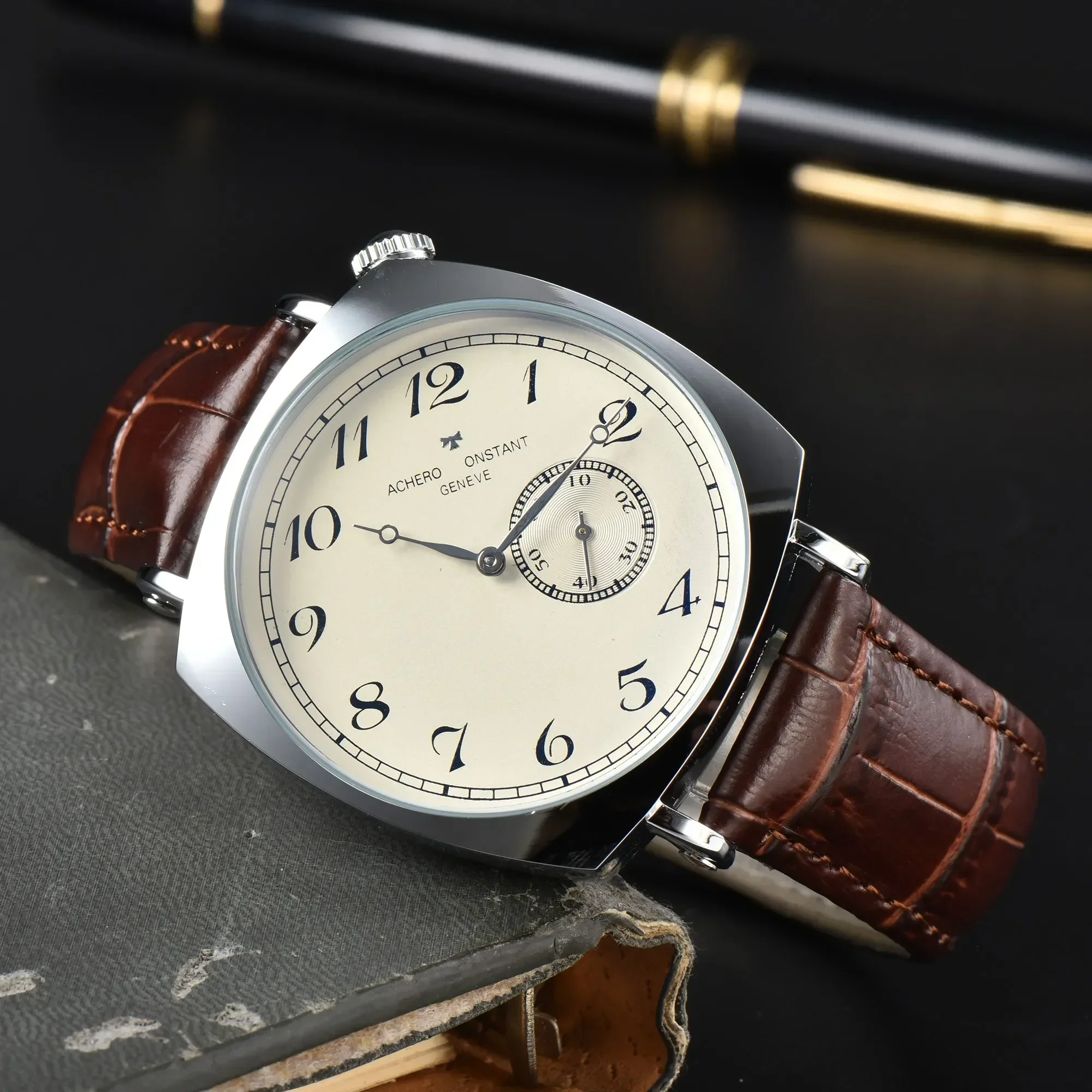 

AAA VC Men's Top Luxury Brand Fashion Quartz Watch Stainless Steel Band Male Wristwatches for Men Clock Relogio Masculino