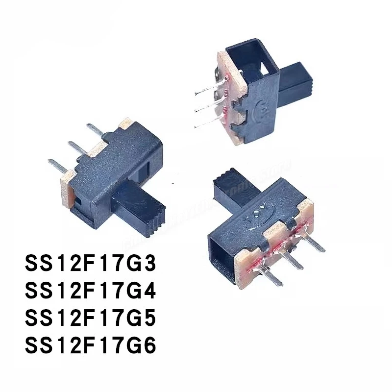 

20 шт./лот SS12F17 тумблер 3-контактный 2 файла SS12F17G5 ручка высотой 5 мм ползунковый переключатель DIP длина ручки 3 мм 4 мм 5 мм 6 мм 7 мм