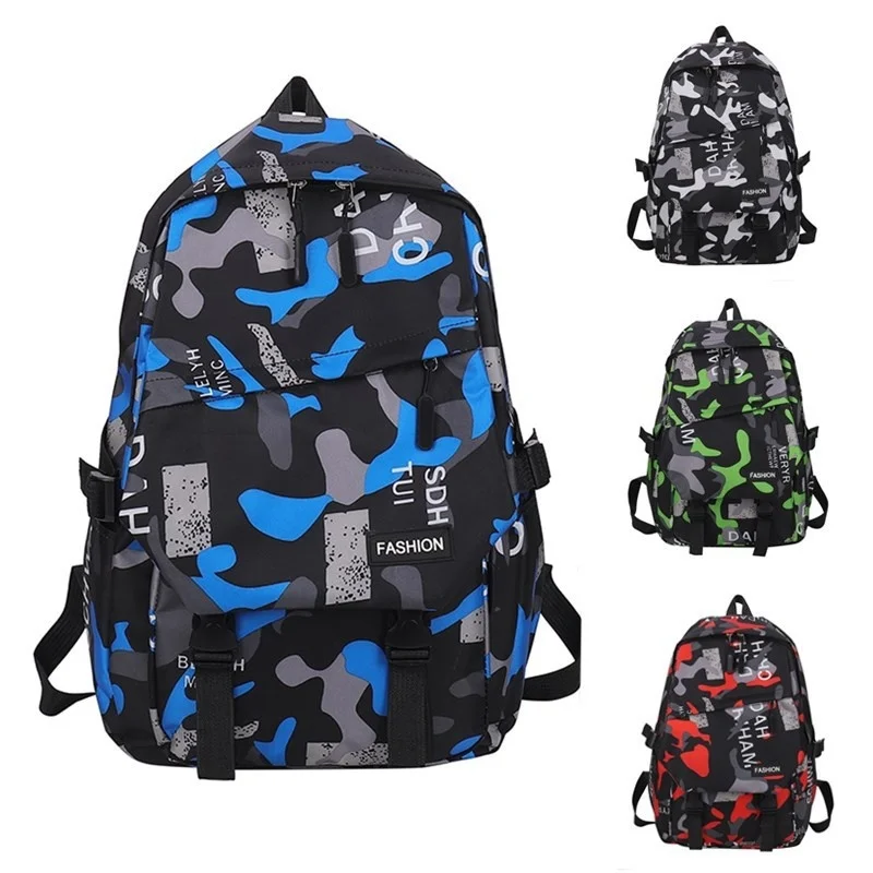 Backpack men's backpack high capacity campus teenagers high school junior high school students schoolbag men's fashion trend