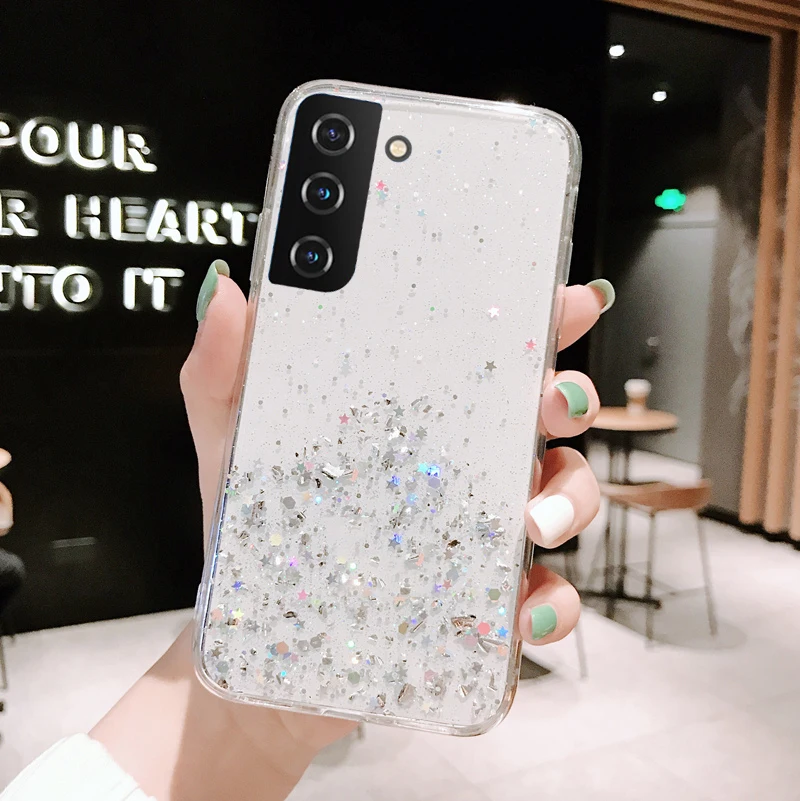 Блестящий глиттерный серебряный чехол для Huawei Honor 20 Pro 10 9 8 Lite 9X 8X 8C 8A 8S Y5 Y6 Y7 Y9 2019 силиконовый прозрачный чехол на.