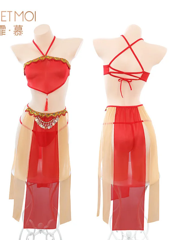 Нижнее белье пикантные открытые бедра в старинном стиле комплекты с подвесным