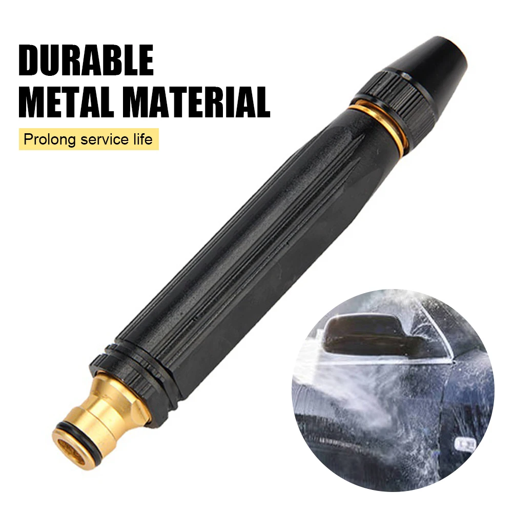

Car Wash Water Gun Straight Nozzle Aluminum Alloy Adjustable High Pressure Washer Gun Wash Machine Sprinkler Car Cleaning tool