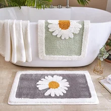 Bathroom Door Entrance Mat Daisy Bath Rug Bathroom Non-Slip Mat Toilet Door Mat Entrance Door Absorbent Mat Anti-slip Door Mat Bathroom Door Entrance Mat Daisy Bath Rug Bathroom Non-Slip Mat Toilet Door Mat Entrance Door Absorbent Mat Anti-slip Door Mat