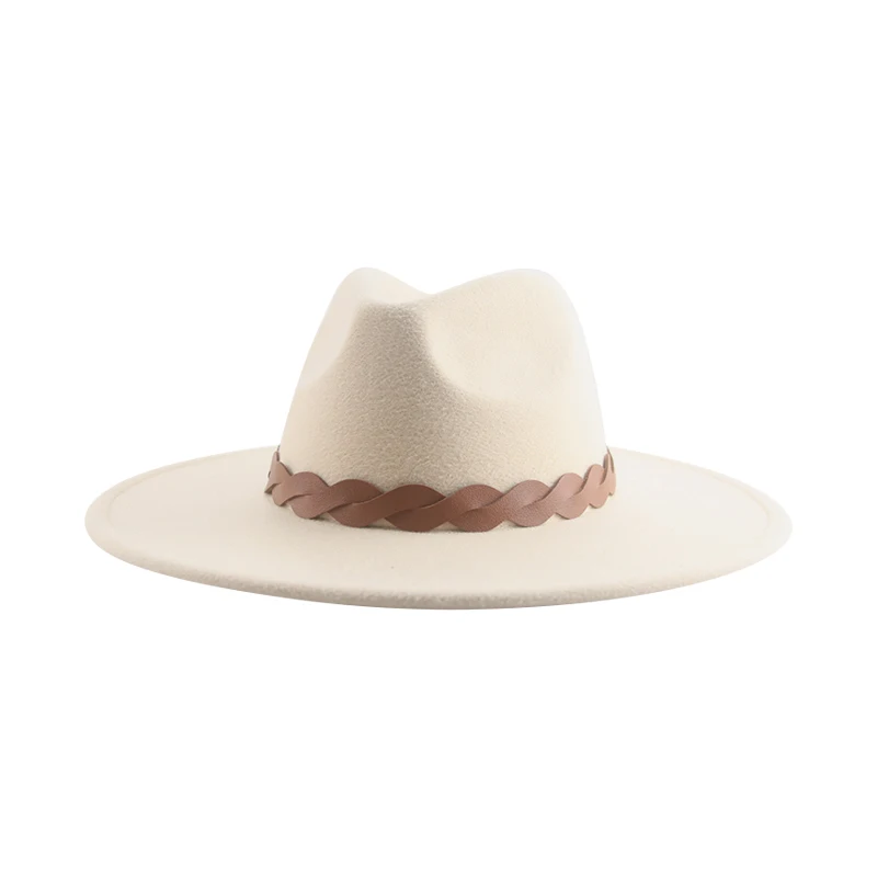 

Fedora Hat Hats Hats for Women Fedoras Felted Caps Man Male Winter Big Brim 9.5cm Belt Band Casual Dress шляпа женская Sombreros