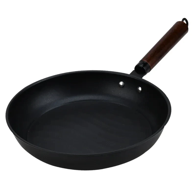 

26CM Cast Iron Pan Non-stick Pancake Pan Steak Frying Pan Induction Cooker Household Pancake Pan Multi-function Cookware Pots