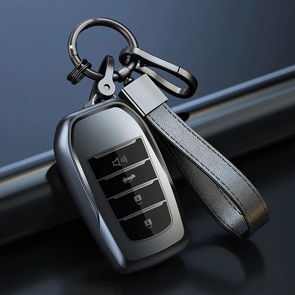 

Чехол для автомобильного ключа из ТПУ, 2/3/4 кнопки, для Toyota Land Cruiser 200 300, Fortuner Camry Prado Crown TLK 200 Yaris Cross Hilux Innova