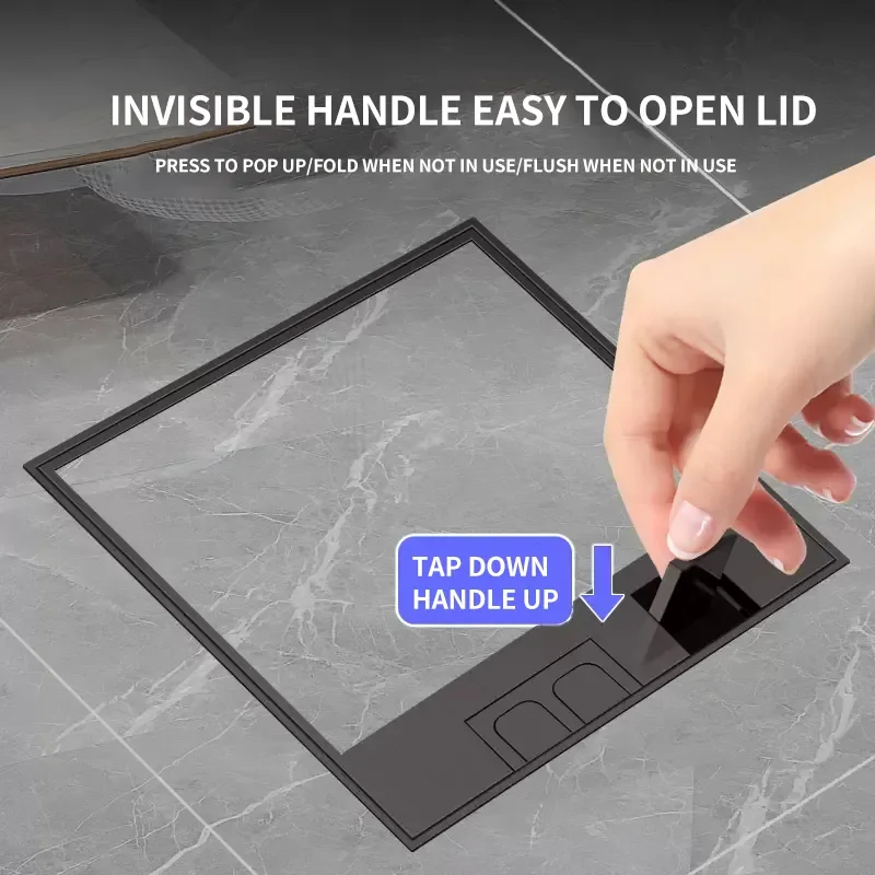 Скрытая плоская напольная Розетка с USB - 304 из нержавеющей стали-современный и