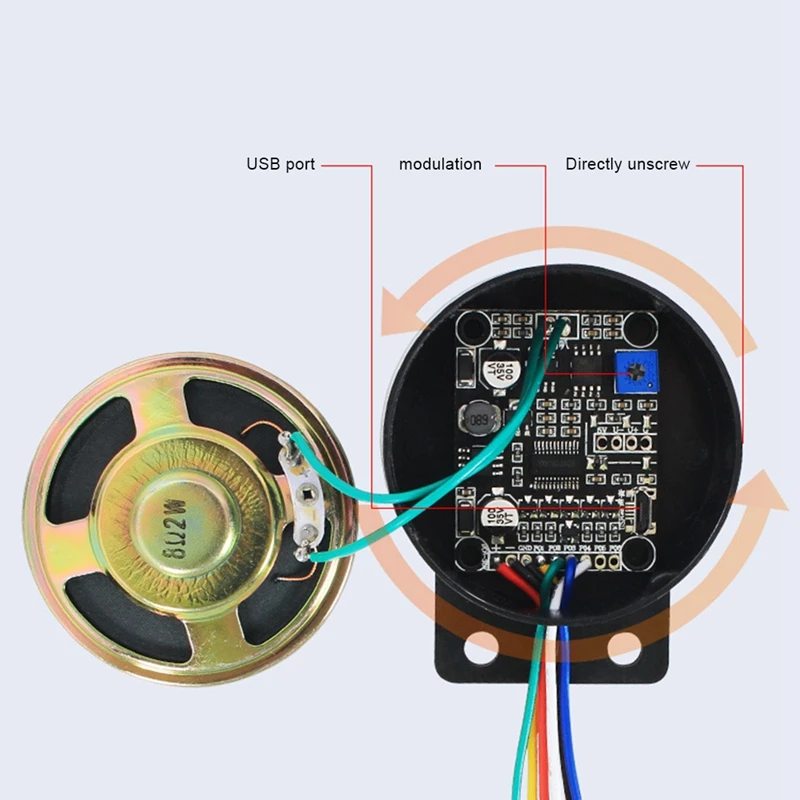 12-24 В автомобильный запуск голоса на заказ 4-канальный триггерный динамик