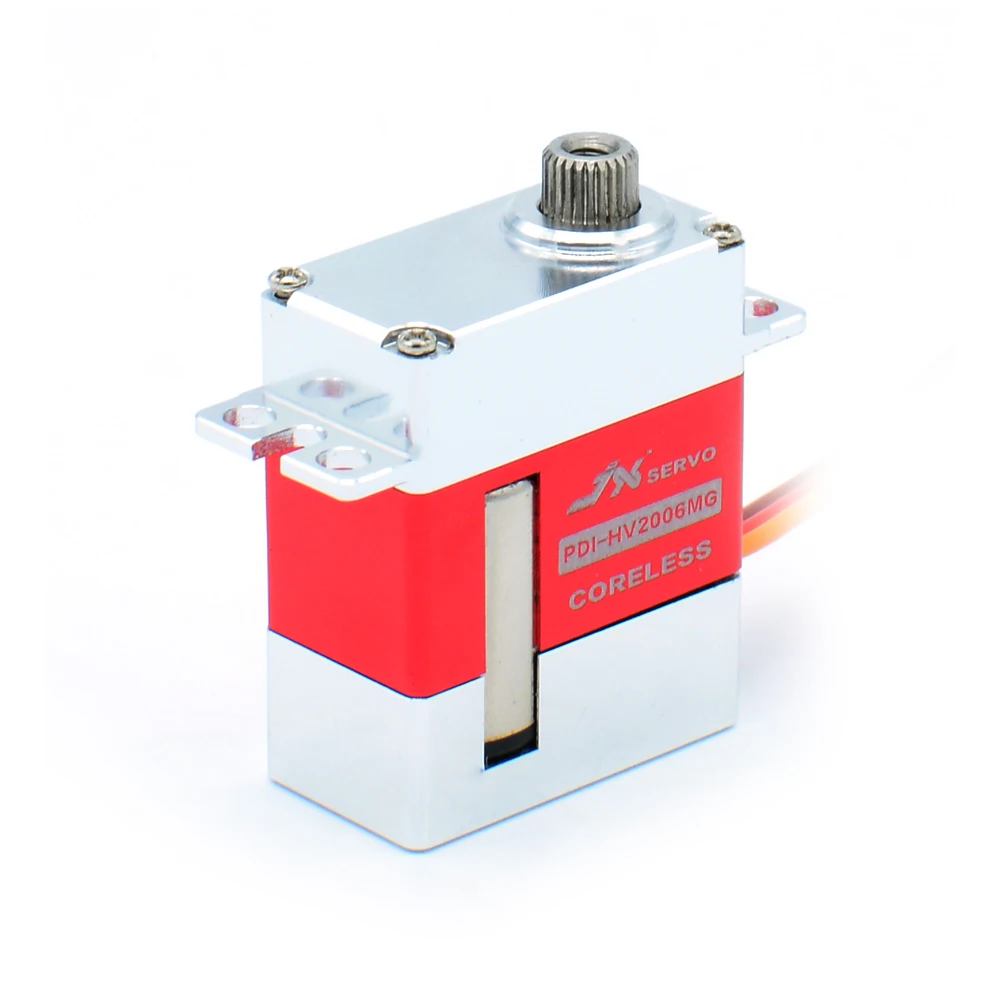 PDI-HV2006MG JX сервопривод 6,2 кг, металлическая шестерня, Полная ЧПУ, без сердечника, цифровой сервопривод HV для радиоуправляемого планера, класс 500, задняя планка вертолета