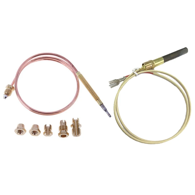 

Temperature Sensor Thermopile Thermocouple High Temperature Resistant for Gas Fireplace Heater Fittings
