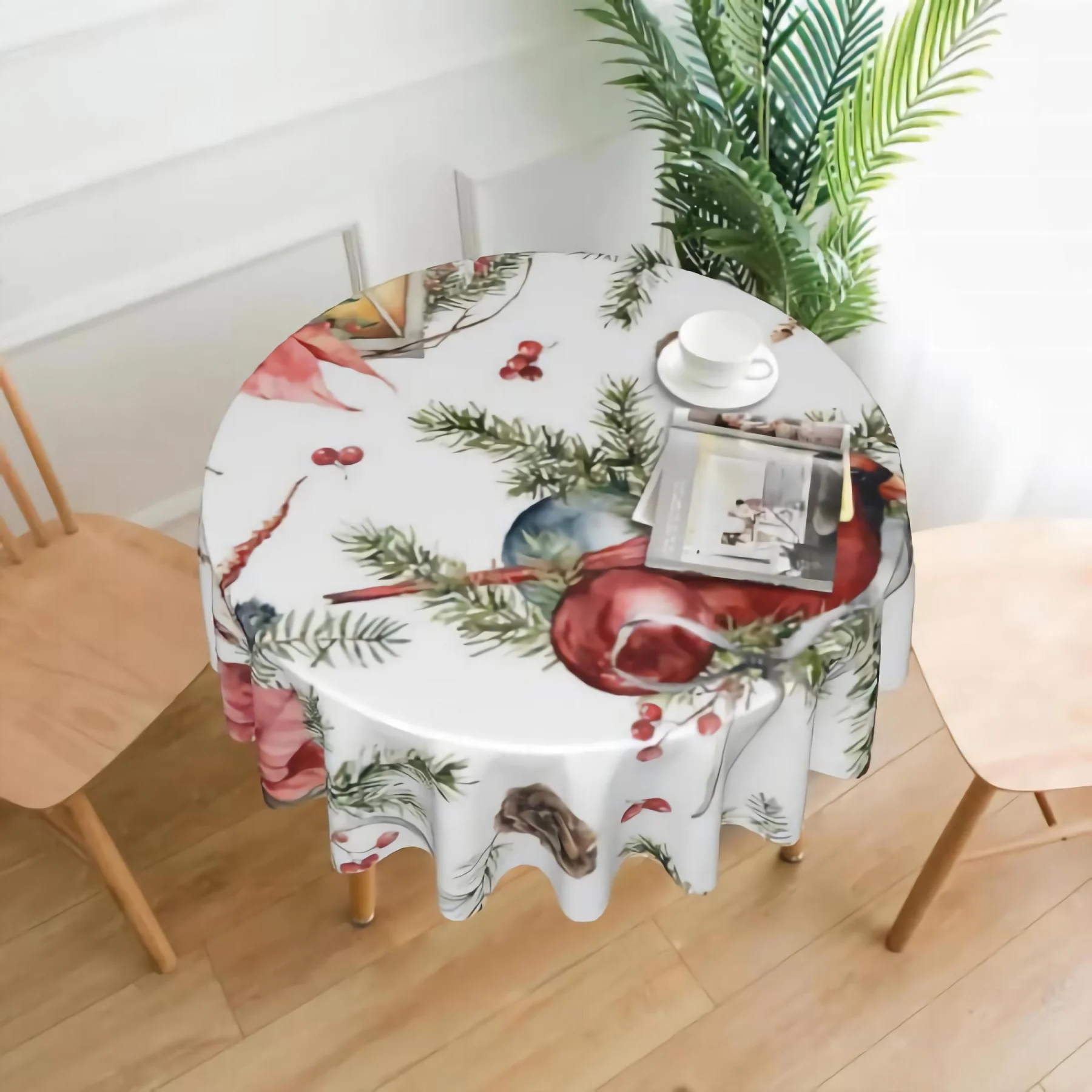 

Круглая скатерть из микрофибры, 60 дюймов