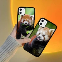 red panda cute animal phone case for iphone 12 11 13 7 8 6 s plus x xs xr pro max mini shell