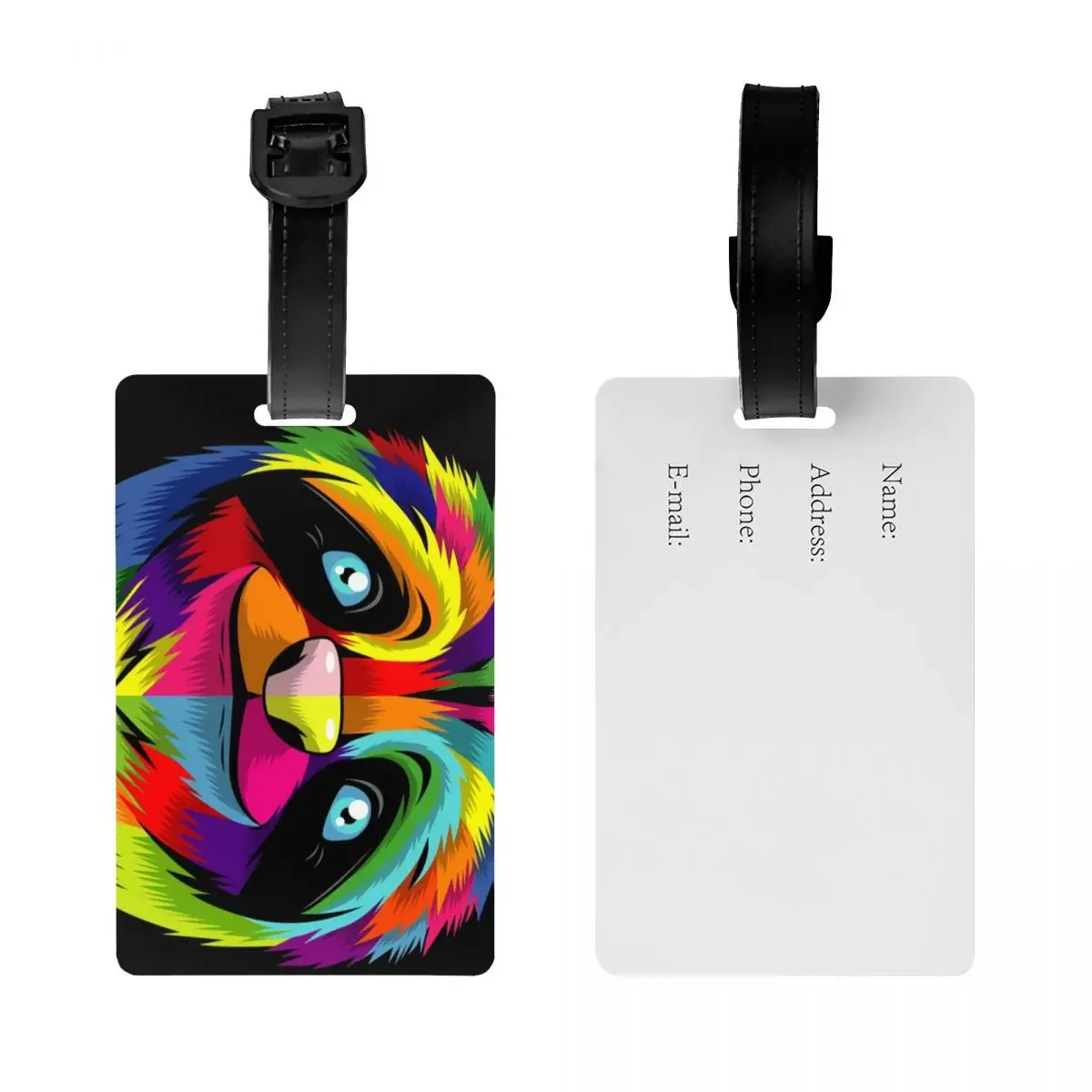 BDAZ Sloth Pop Art багажная бирка Уникальная дорожная сумка чемодан личная Обложка