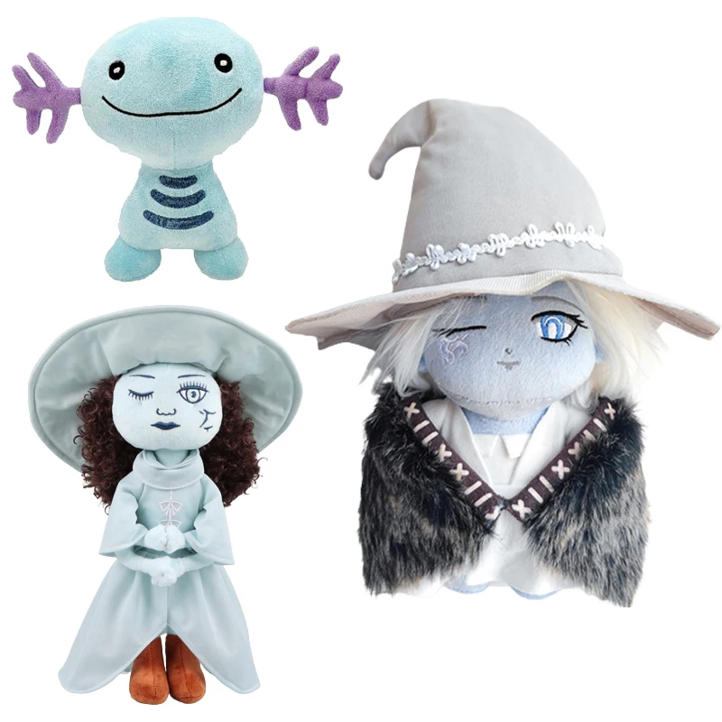 

Elden Ring Ranni The Snow Witch Miniture Ranni Plush Toy Axolotl Pot Boi Plushie Stuffed Doll Toy for Children Surprise Gift Kid