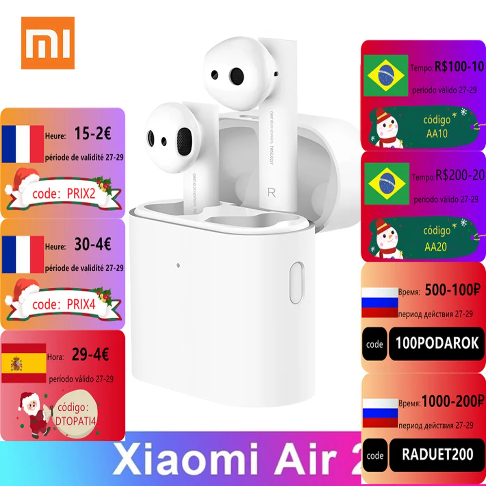 

Стереонаушники Xiaomi Air 2 S с шумоподавлением и поддержкой Bluetooth