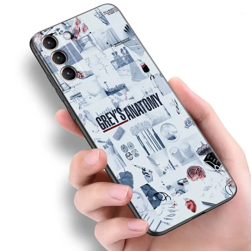 Чехол Greys для анатомии врачей медсестер черный чехол Samsung S23 Ultra S22 S21 Plus S20 FE A13 A14 A23