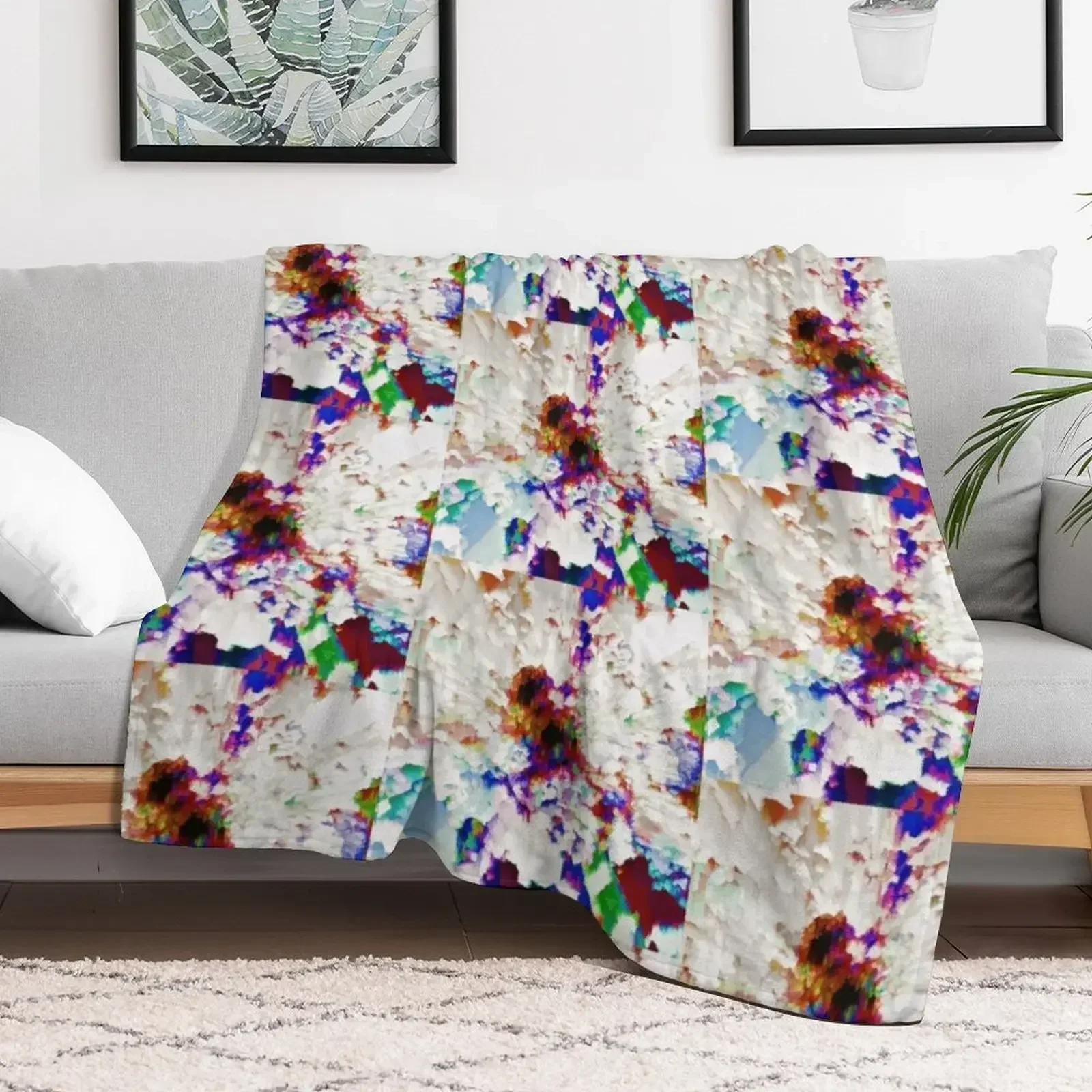 Абстрактное безумие: Zow Пледы для пикника Декоративные одеяла дивана в среду