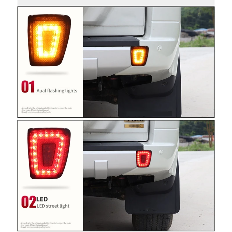 

Car Reversing Light Multifunctional Rear Fog Lamp Rear Bumper Lights Assembly for Mitsubishi Pajero V97 V93 V87 Bobcat