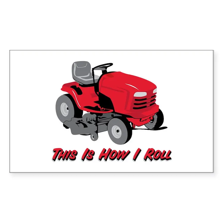 

Вот как я переворачиваю косилку, овальная наклейка для декора ноутбука, автомобиля, милый мультяшный модный чемодан для общественных мест