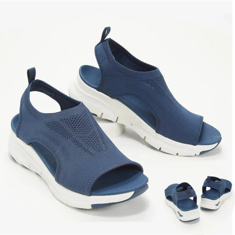 

Сандалии женские спортивные на платформе, удобные повседневные пляжные босоножки на танкетке, римские сандалии, лето 2022