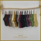 Однотонные повседневные женские носки, Осень-зима, теплые длинные женские винтажные уличные хлопковые мягкие милые японские носки Kawaii