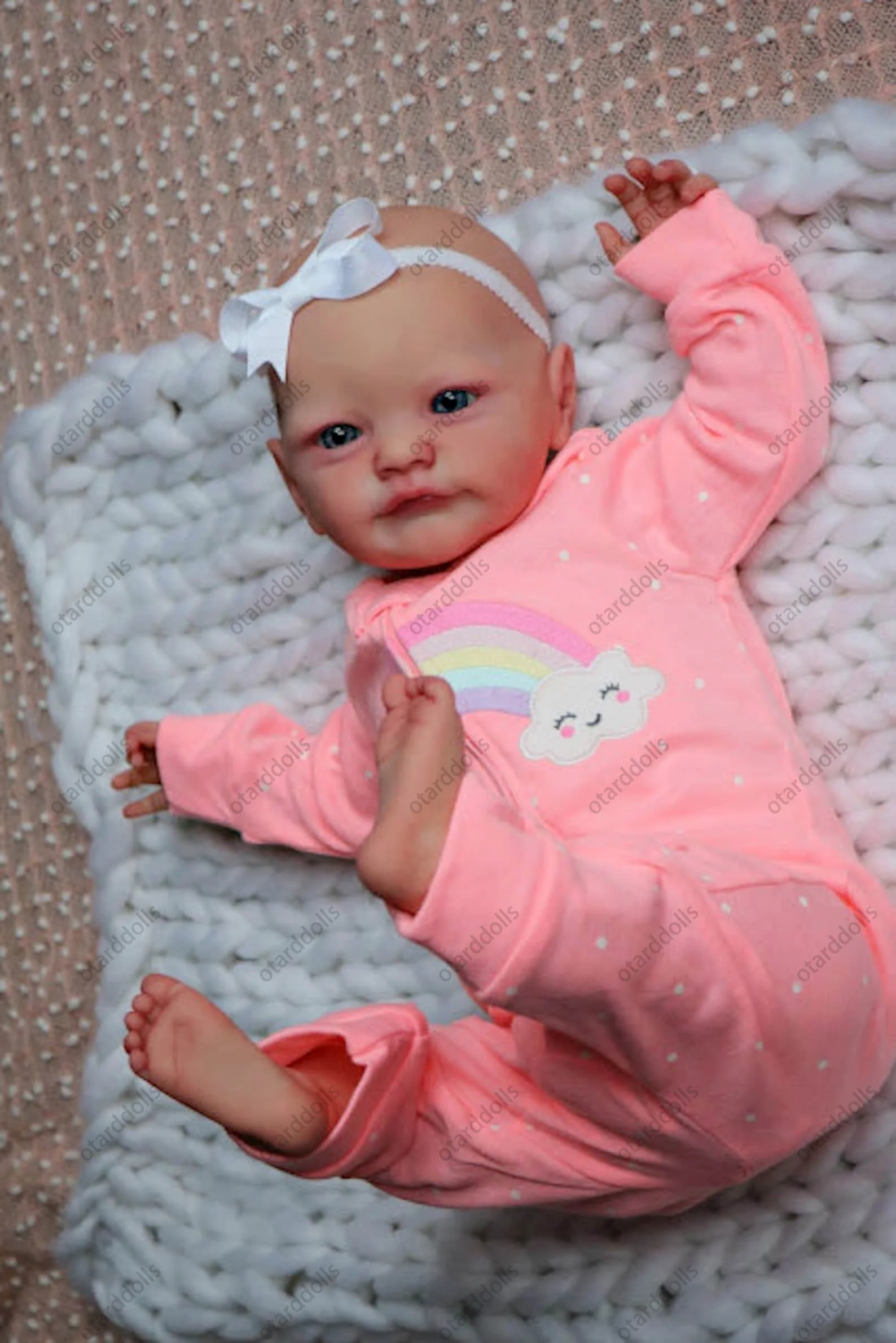 22-дюймовые окрашенные реалистичные куклы для новорожденных Lindo Bebe детей